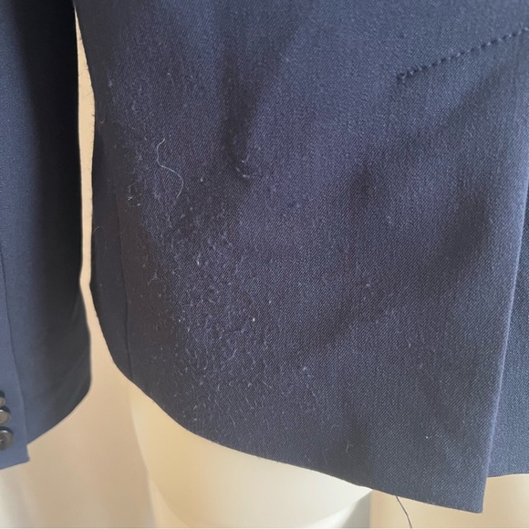 GAP Blue Tailored Blazer Professional Suit Jacket Women’s 8 Polkadot Trim Career - Picture 7 of 14